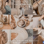 奶油拿铁中性灰莫兰迪色调Lightroom预设APP预设 Cream Latte Lightroom Preset
