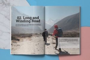 冒险旅行主题杂志排版设计模板 Adventure Travel Magazine Template