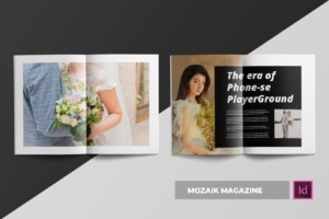 时尚生活主题杂志排版设计INDD模板 Mozaik | Magazine Template