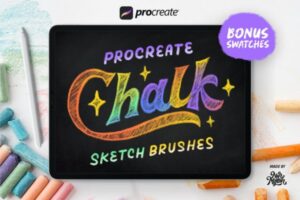 Procreate 粉笔手绘笔刷下载 (brushset)