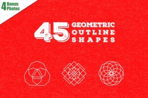 矢量几何图形下载 45 Geometric Shapes