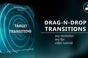 达芬奇模板-目标点自由旋转缩放平移转场过渡 Target Transitions