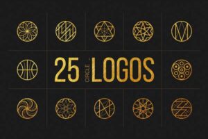 25个极具特色的线性几何LOGO素材