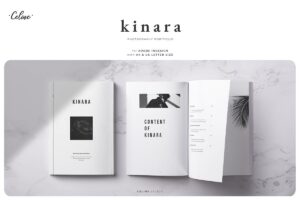 KINARA时尚摄影作品集图册设计模板 画册模板