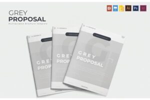 时尚高端简约多用途的高品质品牌手册画册宣传册杂志房地产楼书设计模板（AI，EPS，JPG，PSD）