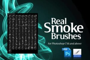 100个用于Photoshop的逼真烟雾笔刷套装
