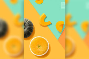 南瓜食品广告海报设计模板 (psd)免费下载