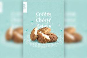 免费下载素材 奶油奶酪面包食品海报设计 (psd)