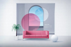 创意沙发家居场景海报设计模板 (psd)素材免费下载