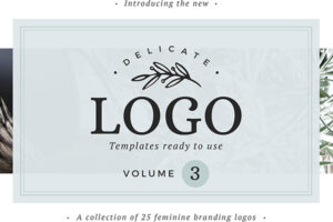 25精致的适合女性相关设计的标志logo集合