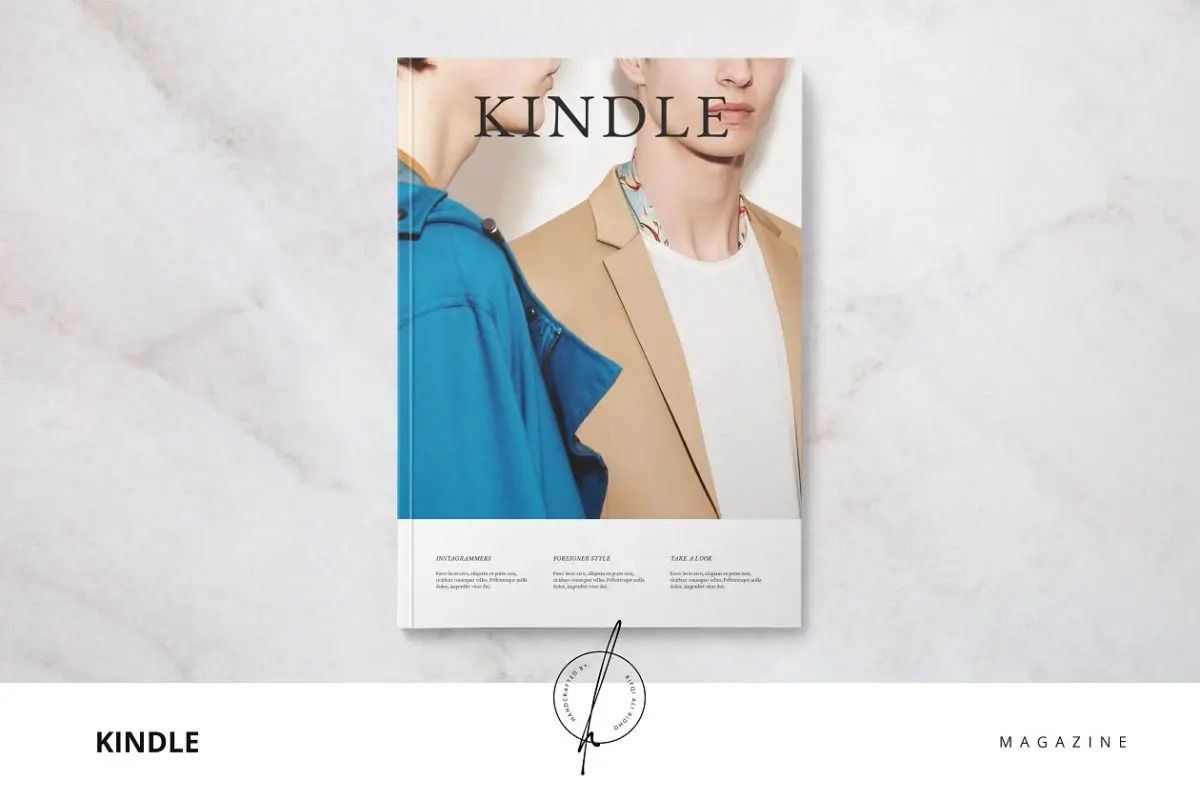 时尚男装杂志模板 Kindle Magazine
