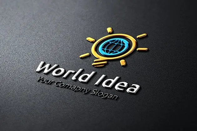 世界理想主题的LOGO World Idea
