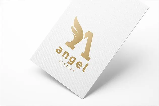 天使主题LOGO模板 Angel Logo Letter A logo template