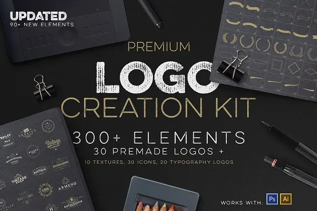 创意LOGO模板合集 Logo Creation Kit + Bonus
