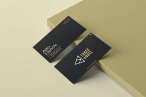 高端的深色名片设计模板下载(PSD)