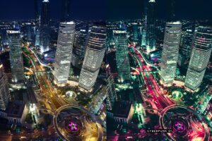 10个酷炫的夜景城市LR滤镜预设 10 Cyberpunk Lightroom Presets LUTs