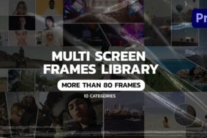 AE/PR模板-多种网格组合动态视频分屏预设 Multi Screen Frames