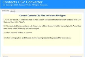 RecoveryTools Contacts CSV Converter 4.3