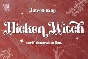 希肯女巫字体Hicken Witch Typeface