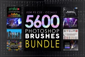 Photoshop 笔刷套装 5600 Photoshop Brushes Bundle