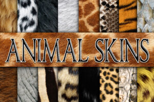 动物皮肤数码纸纹理Animal Skin Digital Paper Textures