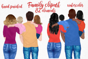 Family Clipart Mothers Day Cipart