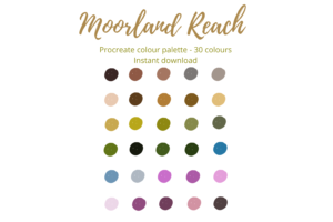 Moorland Procreate 调色板样本Moorland Procreate Palette Swatch