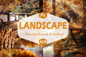 40个风景Photoshop动作Landscape Photoshop Actions and ACR