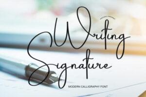 书写签名字体Writing Signature