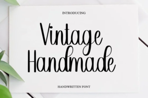 复古手工字体Vintage Handmade