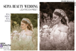 时尚奢华哑光棕褐色婚礼 Lightroom 预设手机版移动预设Sepia Wedding Lightroom Presets