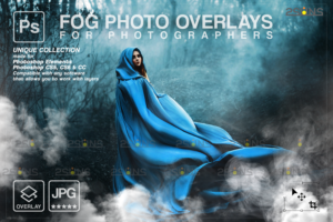 万圣节雾覆盖Photoshop 叠加 照片叠加 烟雾覆盖Halloween Fog Overlay
