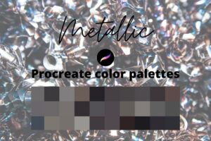 Procreate 金属色调色板Procreate Metallic Color Palettes