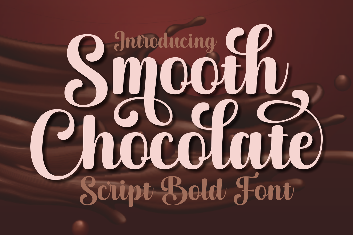光滑的巧克力字体 脚本字体 情人节字体 可爱的字体 巧克力字体 牛奶字体