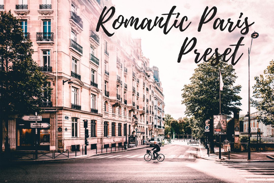 浪漫的巴黎风景预设Lightroom 预设 手机app预设
