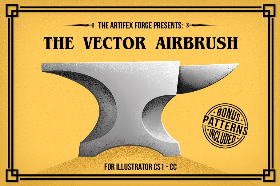 ai矢量喷枪+海量图案合集 The Vector Airbrush + Bonus Patterns