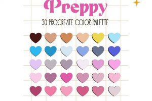 Preppy Procreate 调色板 Ipad调色板