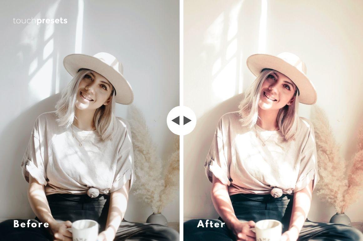 14 个 Lightroom 预设 - 明亮的波西米亚风手机版预设 Dng 预设 Xmp 预设插图2