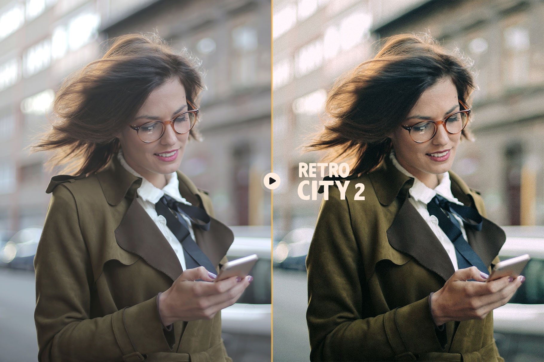 电影感预设城市街道人像复古城市 Lightroom 预设手机lr预设下载ps滤镜插图4