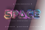 Illustrator可编辑文本效果字体Space – Editable Text Effect Font