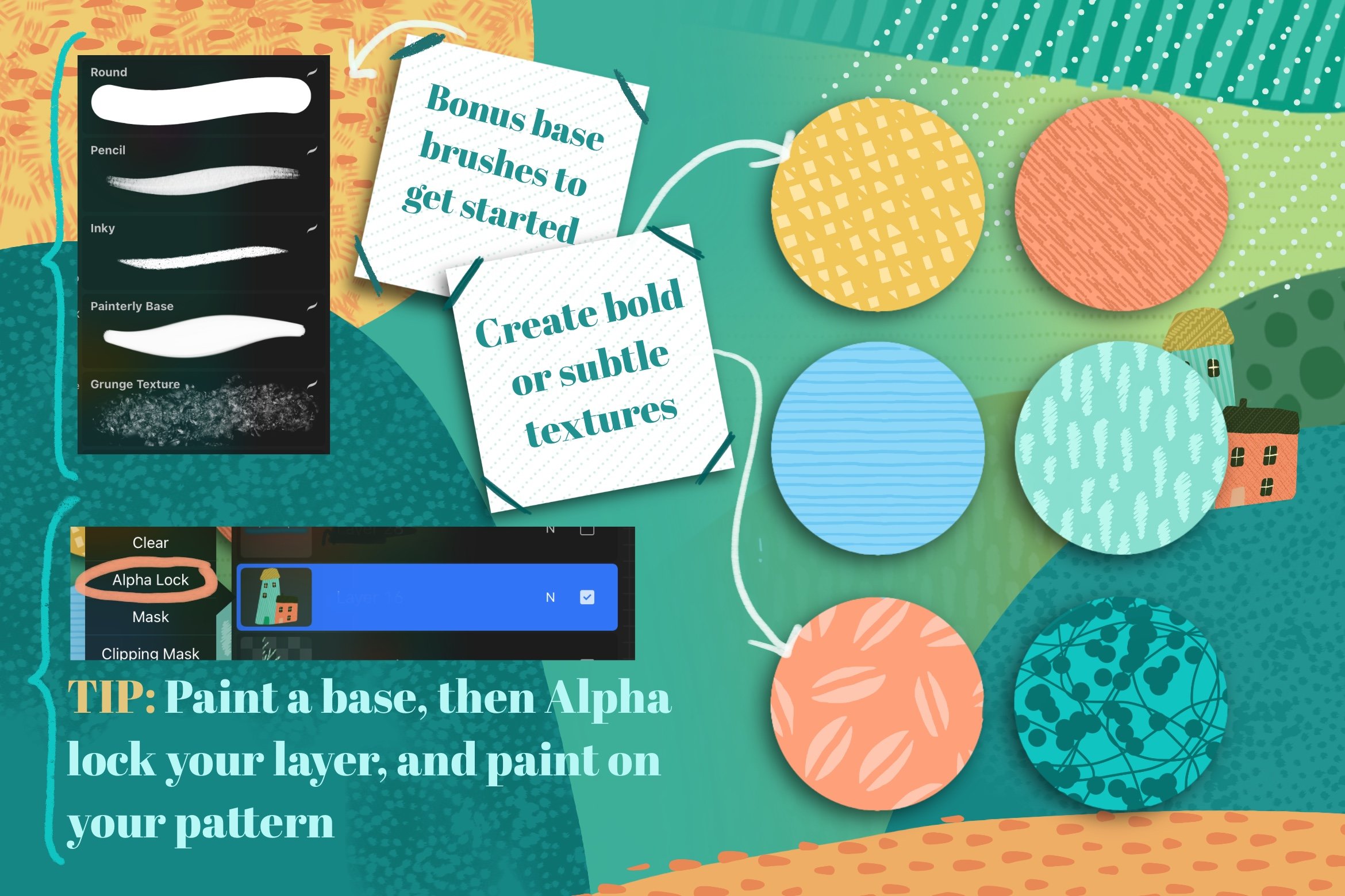 Pattern Magic 2 Procreate 图案画笔插图5