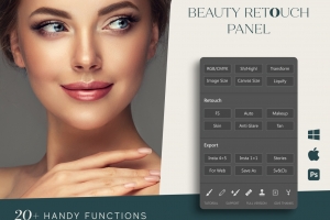 Beauty Retouch Panel – Photoshop 插件 (WIN+MAC)
