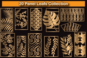 Panel Leafs Collection 激光切割套装