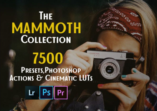 7500 个预设 Photoshop 动作和电影 LUT The Mammoth Collection插图