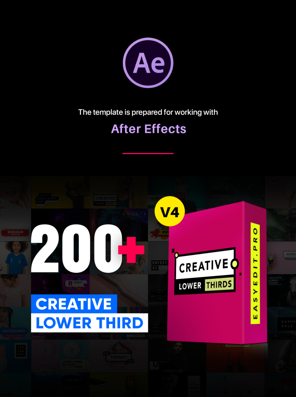 ae模板-200多创意AE素材3d摘要广播标注卡通企业创意ins字幕标题插图1