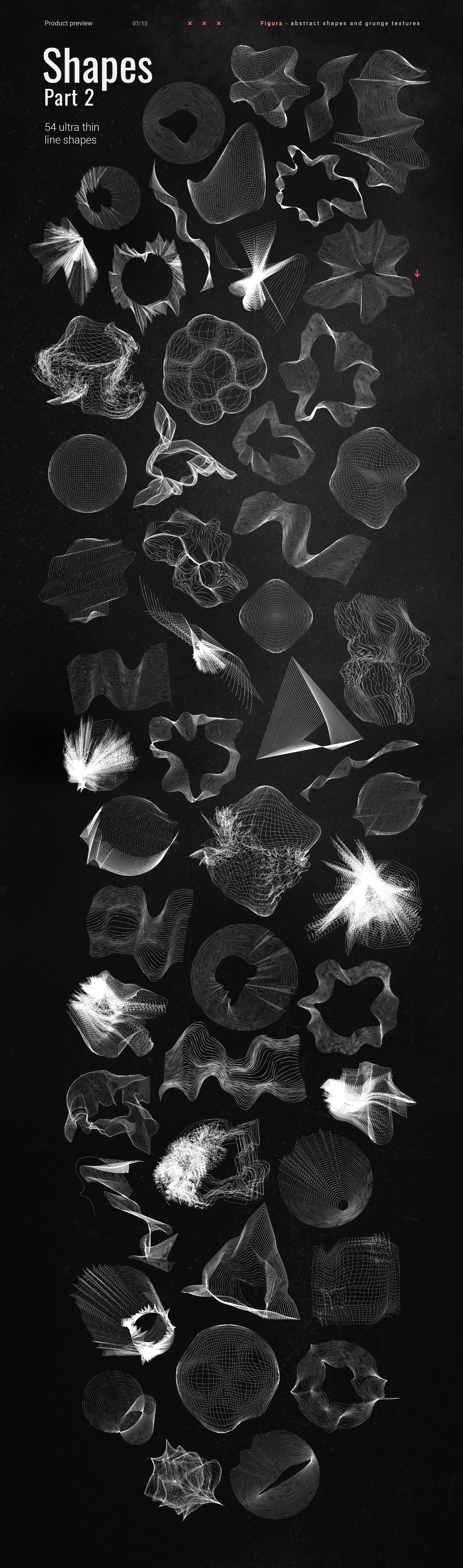 新复古垃圾摇滚颓废风抽象几何塑料保鲜膜做旧纹理素材 Abstract Shapes and Textures插图10