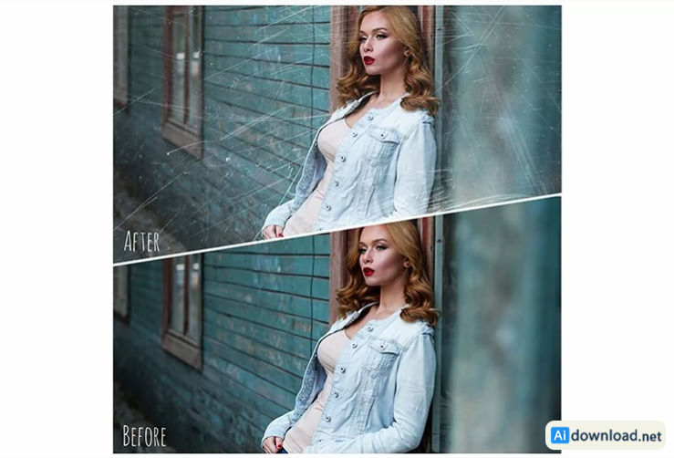 灰尘和划痕胶片 Photoshop 叠加层 Photoshop模板下载插图4