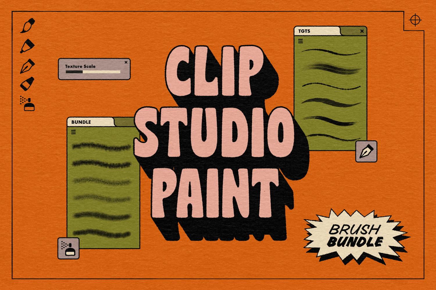 Clip Studio 画笔套装插图
