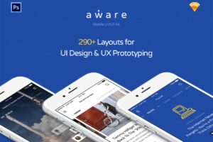 290+移动UI+UX290+ Layouts for UI Design & UX Prototyping #701277
