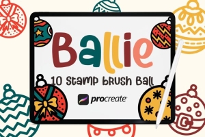 Procreate圣诞球笔刷（brushset）